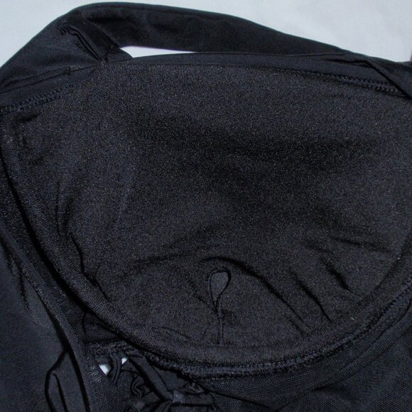 Swimsuits For All Ashley Graham Boss Black Ties Swimsuit One Piece Sz 14 - Picture 13 of 16